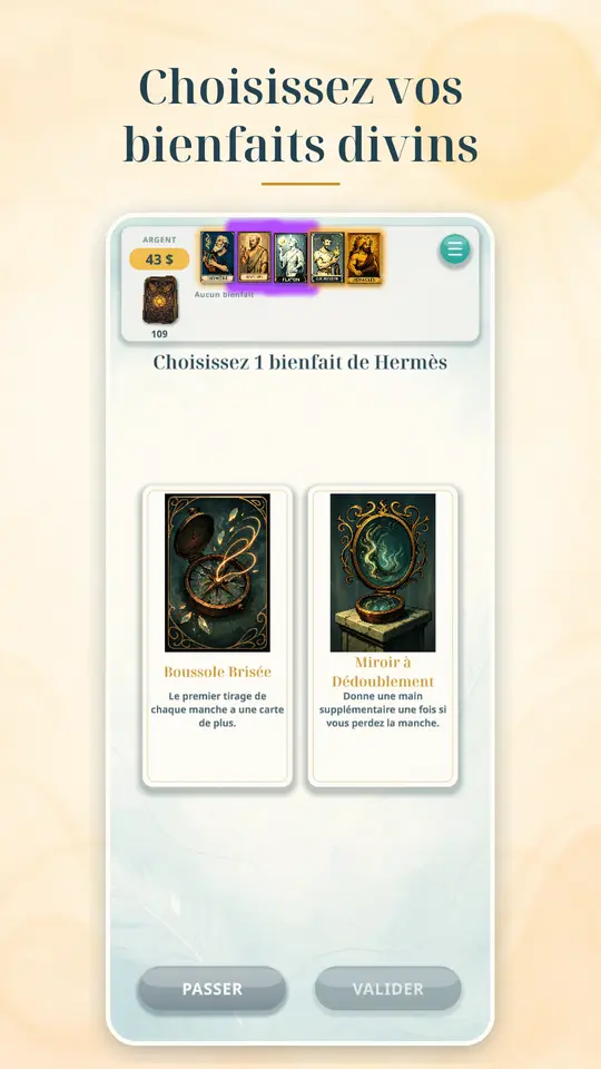 Choisissez vos bienfaits divins